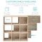 Best Choice Products 9-Cube Bookshelf, 13.5in Display Storage System, Organizer w/ Removable Back Panels